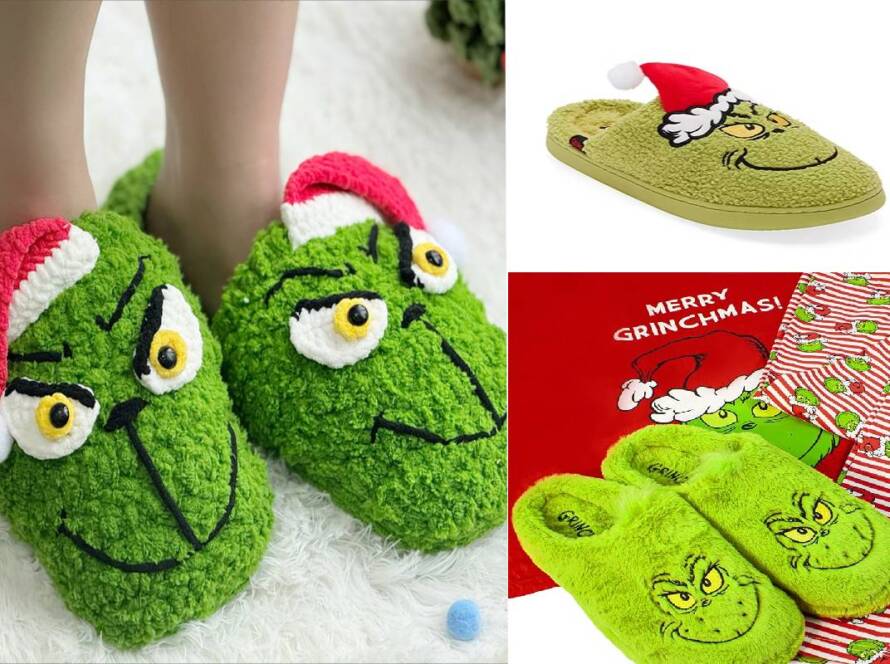 grinch slippers